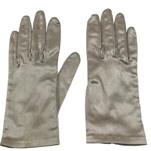 Vintage Stretchies Beige Helanca Nylon Gloves Made In France 1L